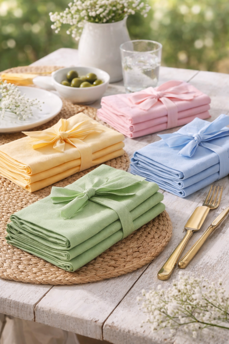 Set 4 Tovaglioli in Cotone 100% – 40x40 cm