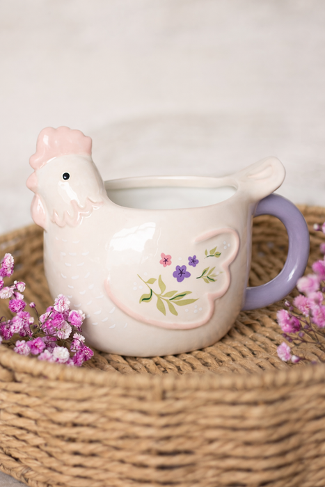 Tazza in Ceramica Gallina 13x10 cm