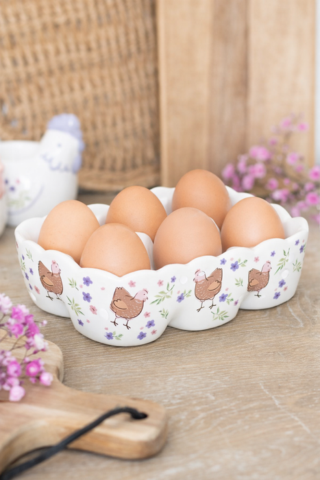 Portauova in Ceramica Decorato – 5x18 cm