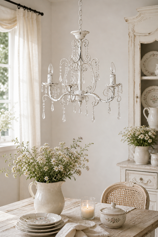 Lampadario a 5 bracci Chic Antique