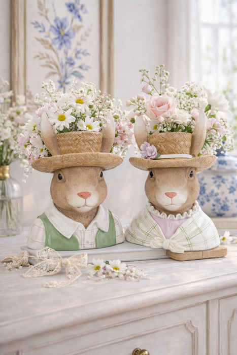 Coniglio Portafiore Decorativo