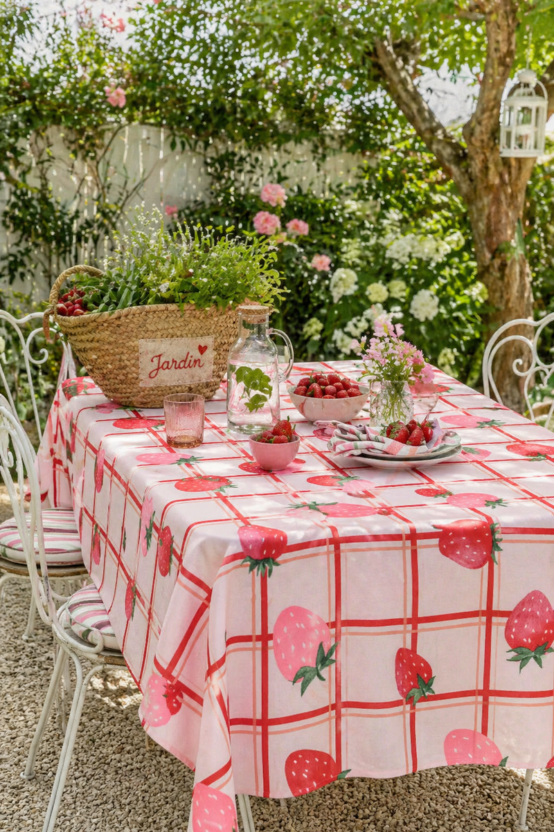 Tovaglia Fragole Outdoor in Poliestere
