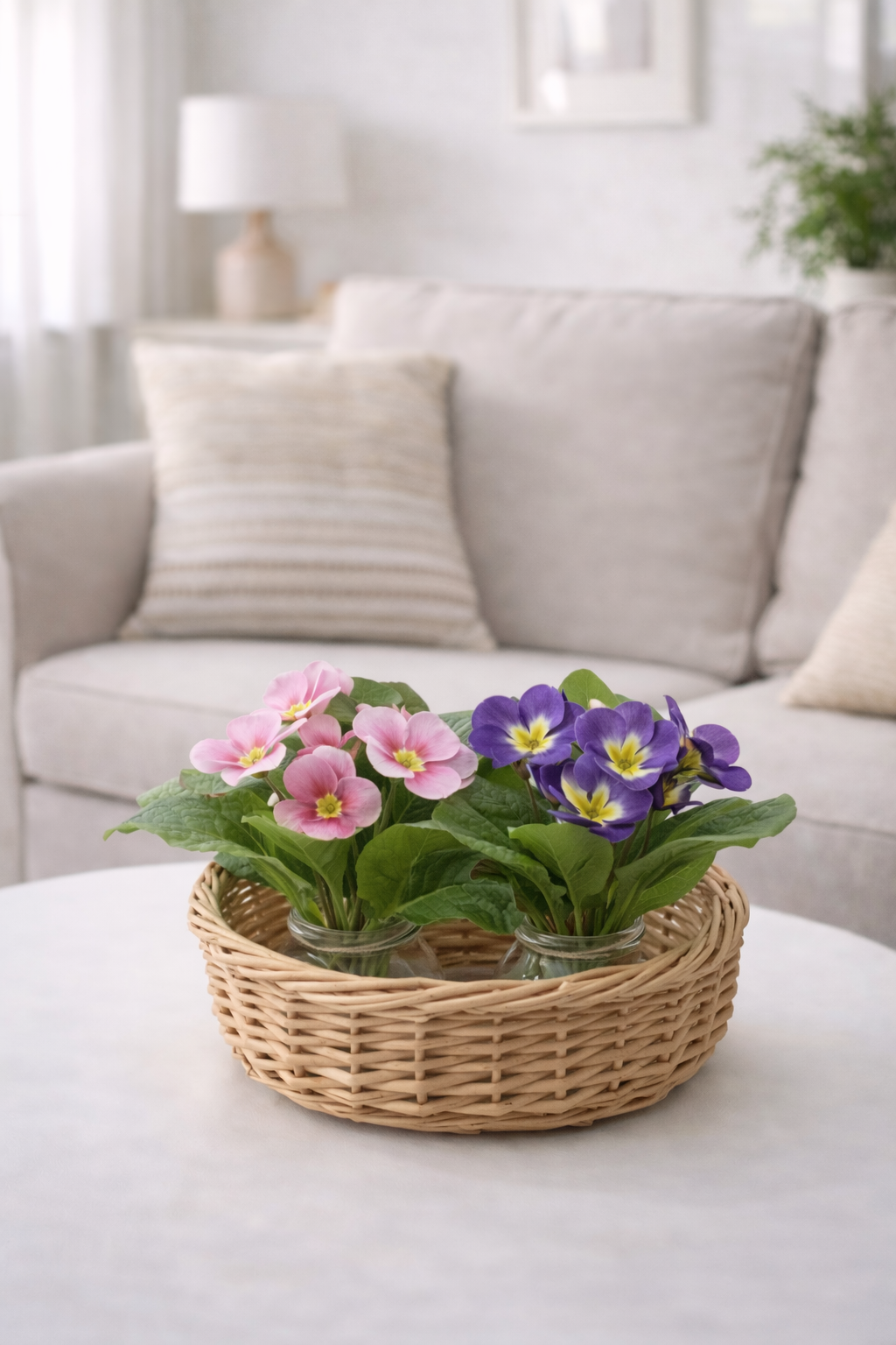 Primula Cespuglietto artificiale 24h Cm-Edg