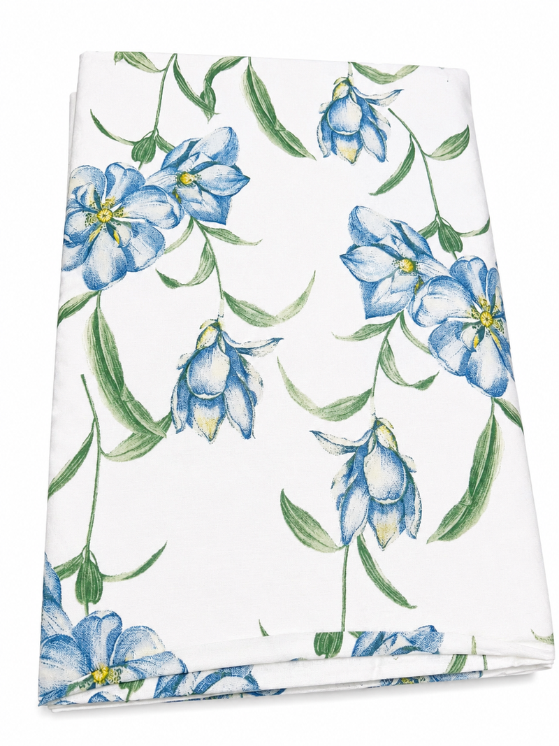 Copritutto Arredo Magnolia Fantasia Floreale Azzurro