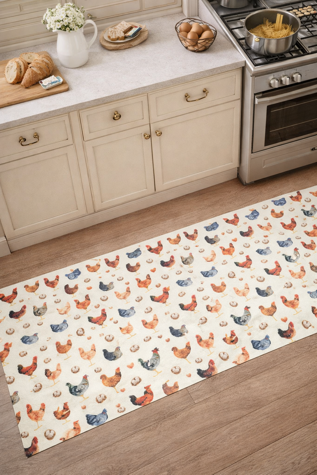 Tappeto in vinile su misura ‘Country Days’