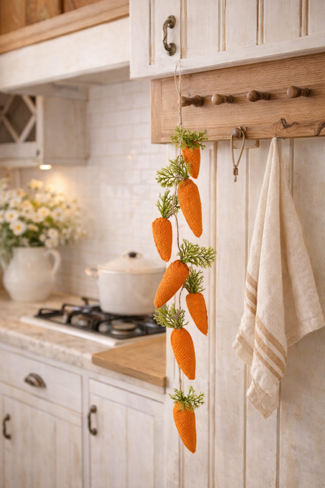 Decorazione Pasquale con Carote da Appendere 43 cm