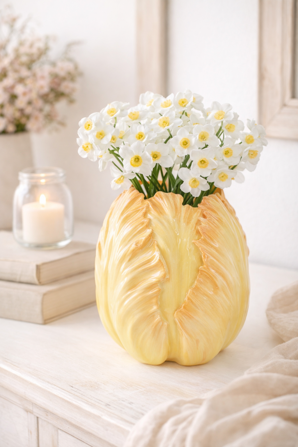 Vaso a Forma di Tulipano in Ceramica 23 cm Goodwill