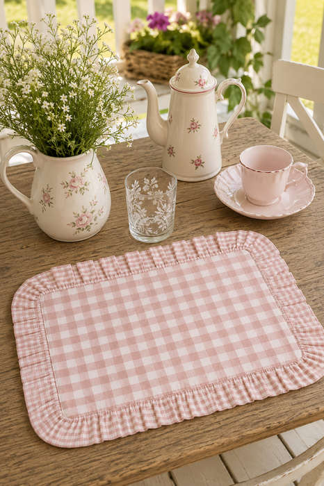 Tovaglietta Americana Vichy Rosa