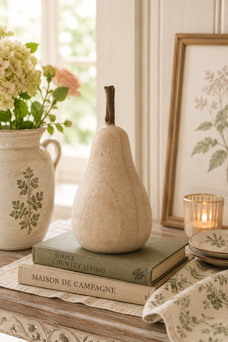 Decorative wooden pear - Clayre &amp; Eef