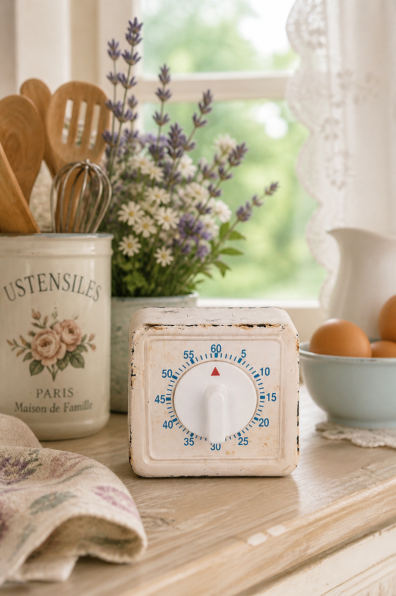 Timer da Cucina Vintage Antic Line in Metallo