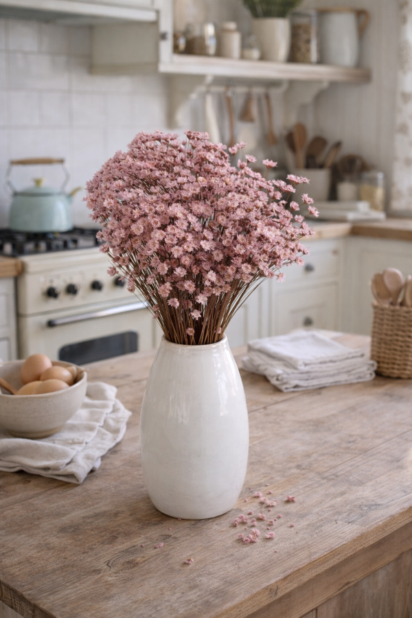 Mazzo di Fiori Essiccati Rosa Antico