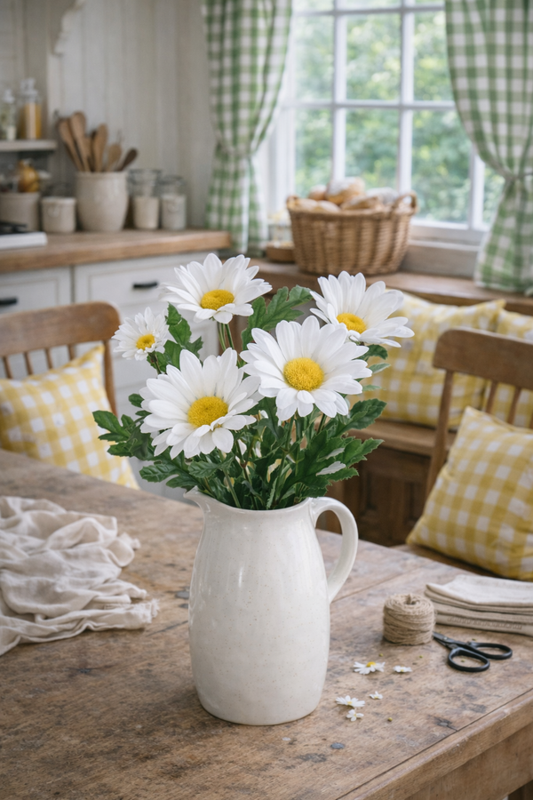 Margherita Bianca Decorativa 66 cm