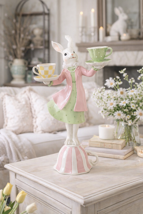 Candelabro Decorativo Coniglio 23×13×41 cm in Resina – Clayre & Eef