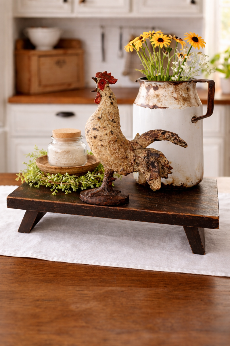 Statuetta Decorativa Gallo Stile Antique Rustico 26×13×33 cm –Clayre & eef