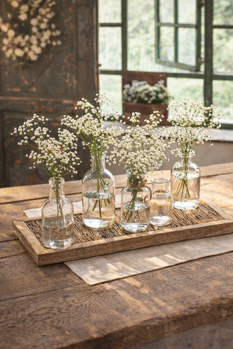 Set da 6 Vasetti in Vetro Decorativi