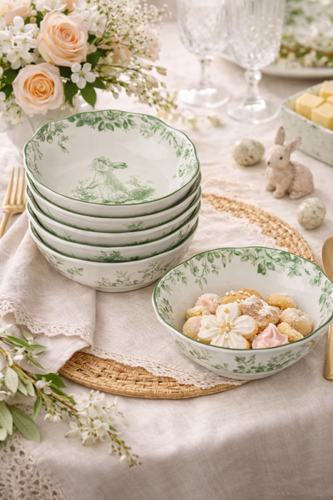 Servizio tavola Le Jardin 12 pezzi in ceramica – set 4 posti dallo stile vintage