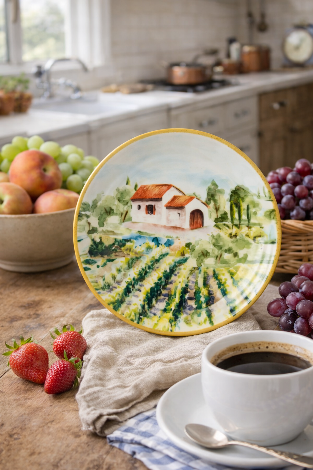 Piattino Decorativo Toscano in Ceramica 15 cm