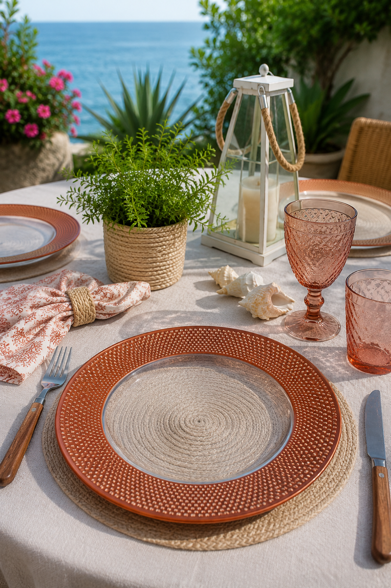 Sottopiatto Sinfonia Tavola Blanc Mariclò 33 cm Trasparente