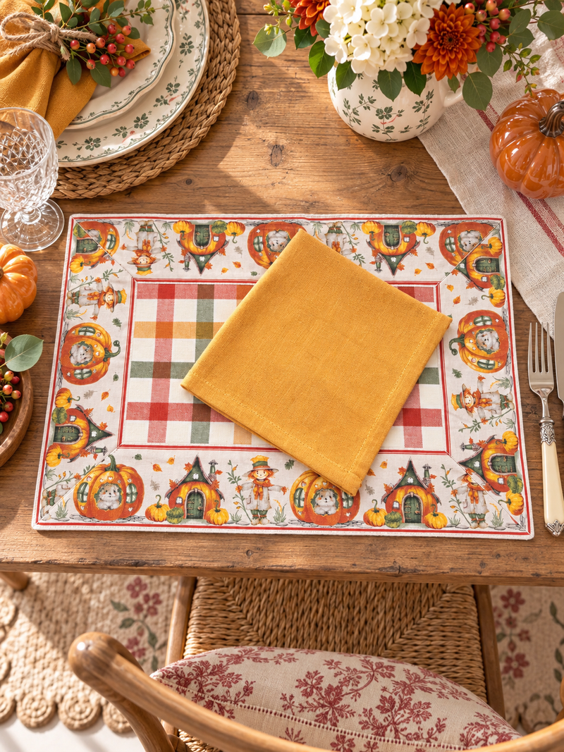 Set Tovaglietta Americana Autunnale con Tovagliolo Incluso
