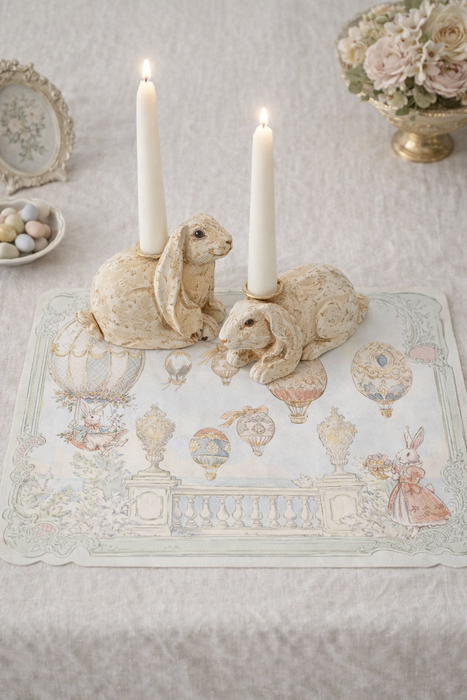 Tovaglietta in Vinile Rococo’ Collection Blanc Mariclo