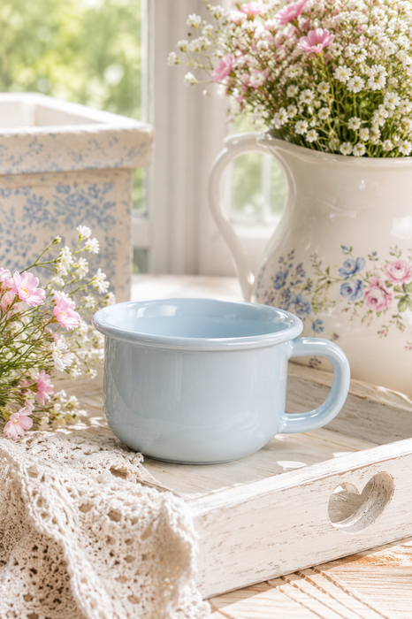 Tazza smaltata azzurro Ib laursen