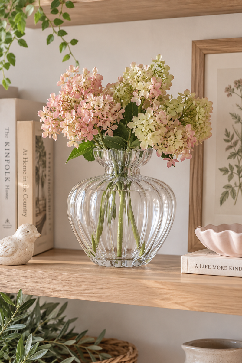 Vaso in vetro decorativo Osaka per fiori
