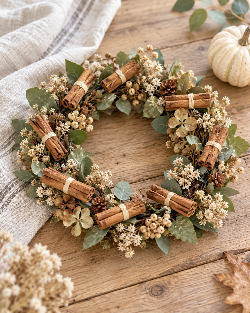 Stecche di cannella naturale decorativa con filo 8 cm