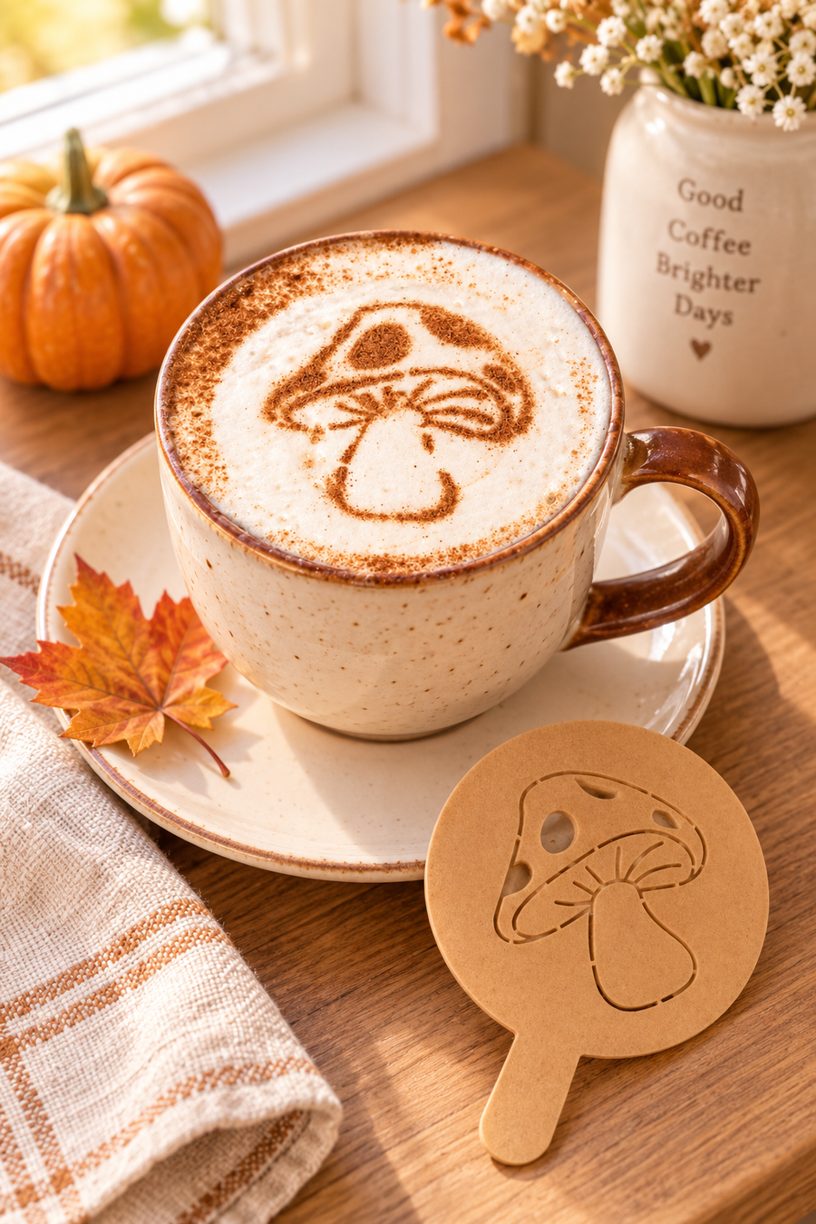 Stencil Fungo – Caffè & Pasticceria