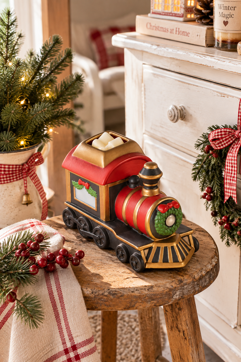 Scaldacera elettrico per fragranze e cera "Holiday Train"