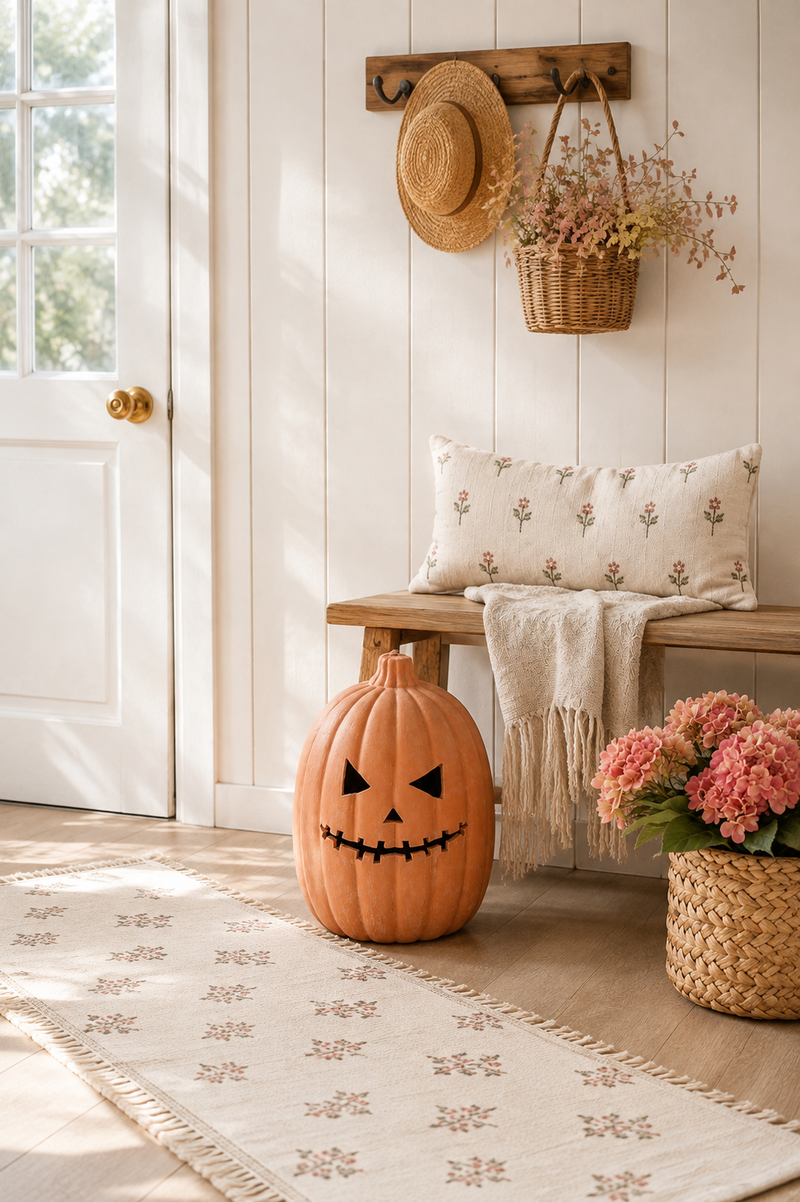 Zucca Decorativa in Terracotta 30 cm