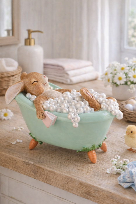 Coniglietto Decorativo in Vasca