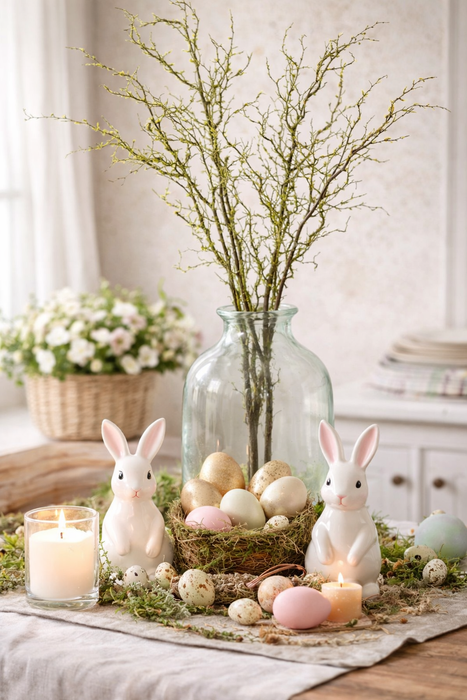 Ramo Decorativo 105 cm Nuvole di Stoffa