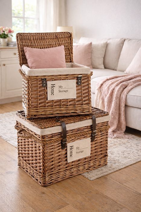 Baule in salice Set di 2