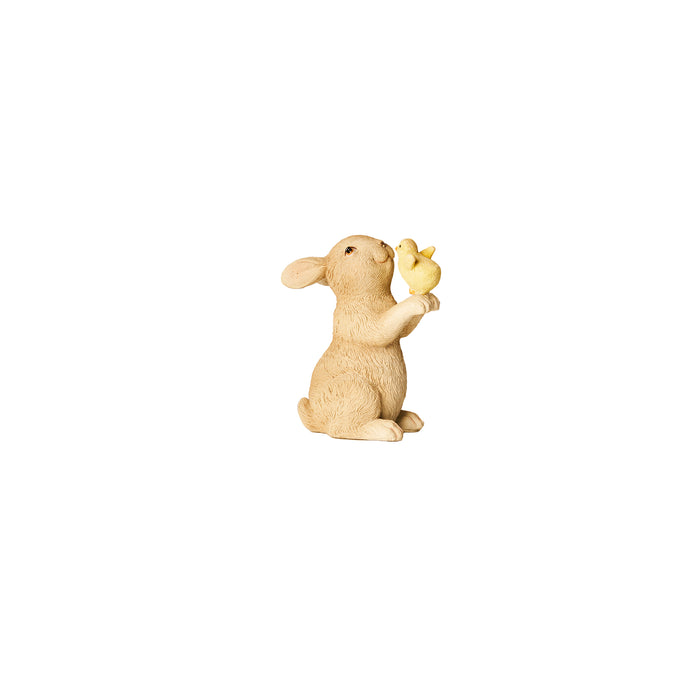 Mini lapin avec poussin