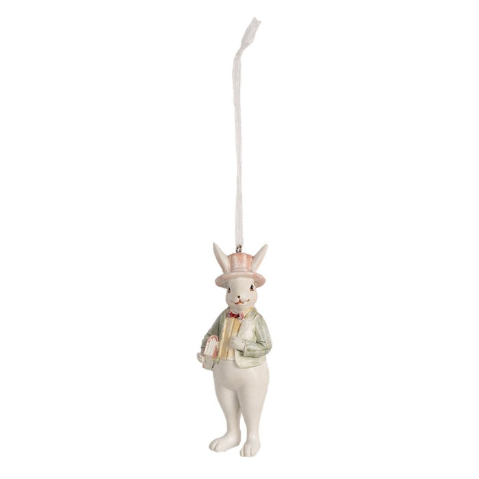 Clayre &amp; eef Resin Hanging Rabbit 