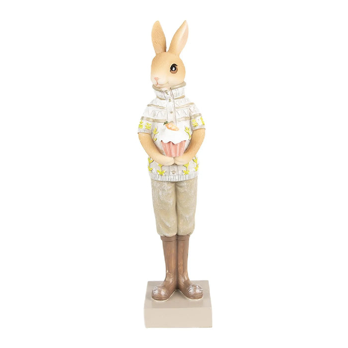 Lapin décoratif en argile et eef