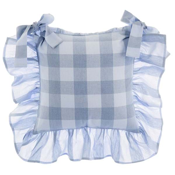 Copricuscino 40x40 cm Azzurro in Cotone – Collezione Bolgheri Blanc Mariclò