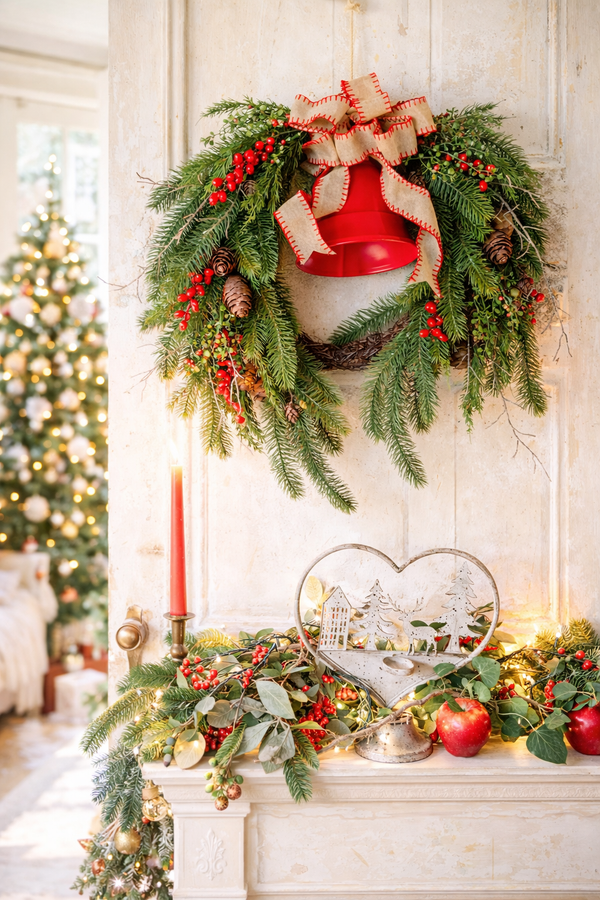 Corona natalizia Blanc Mariclò “Armonia Naturae”