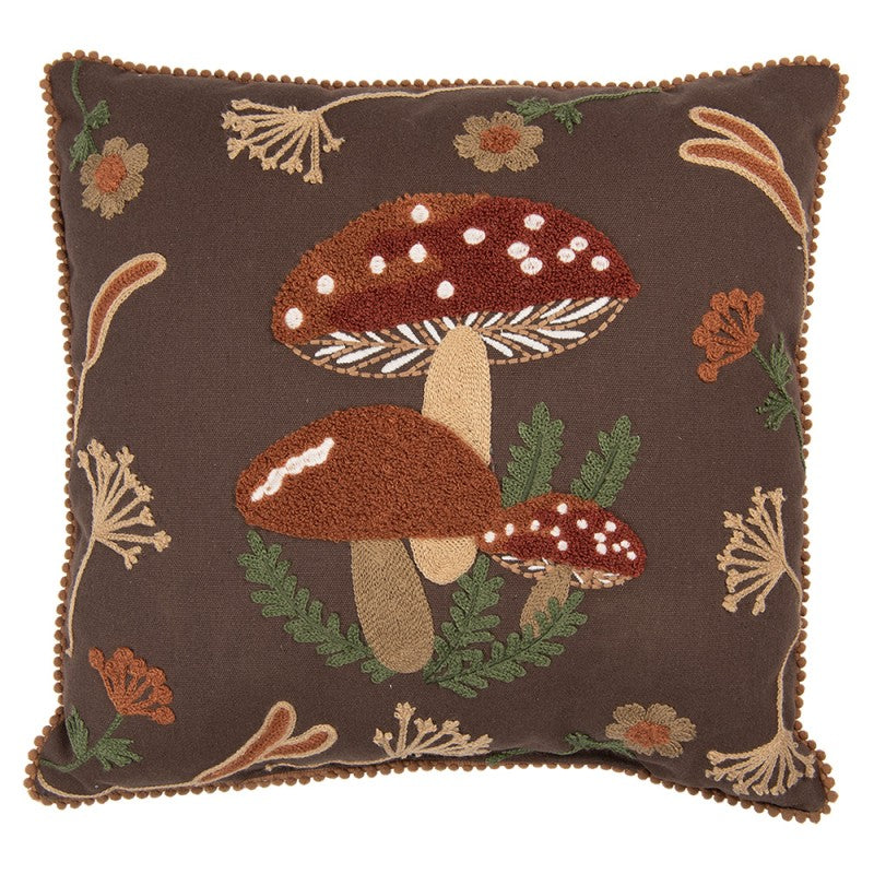 Cuscino Decorativo Autunnale con Funghi 40x40 cm Clayre & Eef
