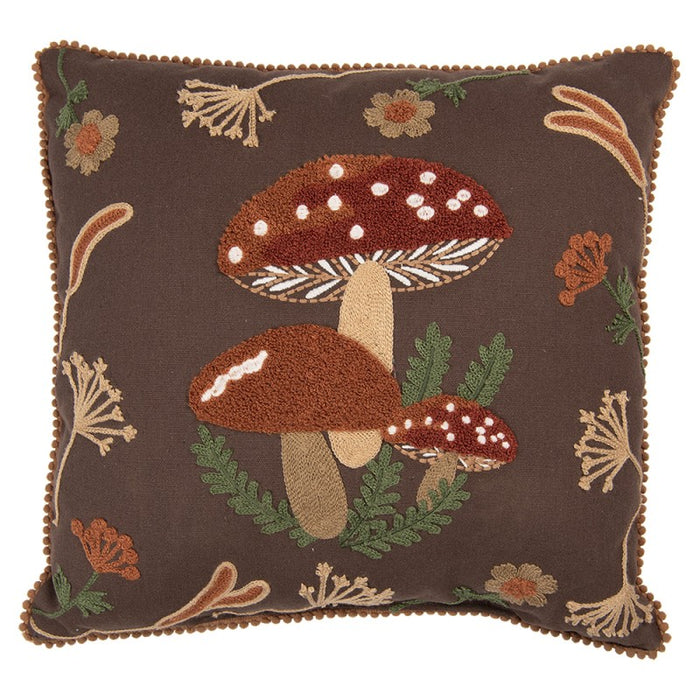 Cuscino Decorativo Autunnale con Funghi 40x40 cm Clayre & Eef