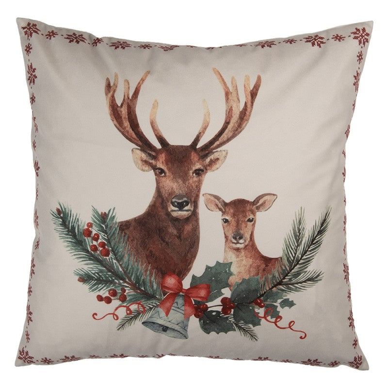 Cuscino Natalizio con Renna 45x45 cm Clayre & Eef