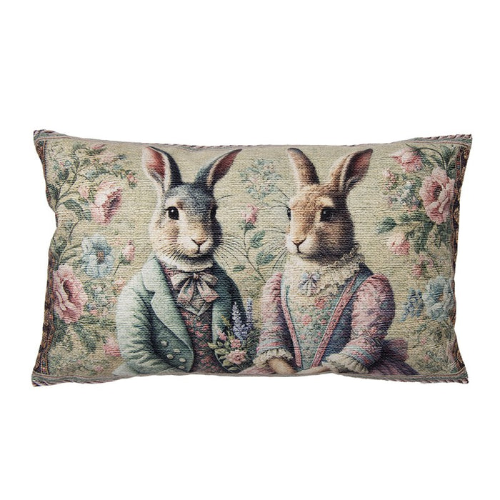 Federa cuscino  con conigli in stile vittoriano Clayre & eef