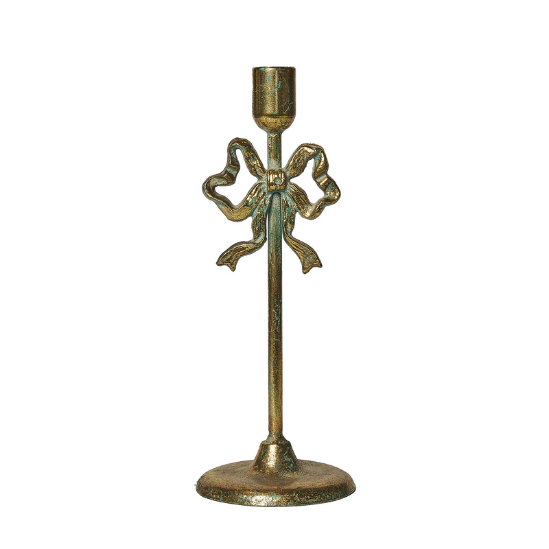 Candelabro grande con fiocco in metallo in 2 Misure