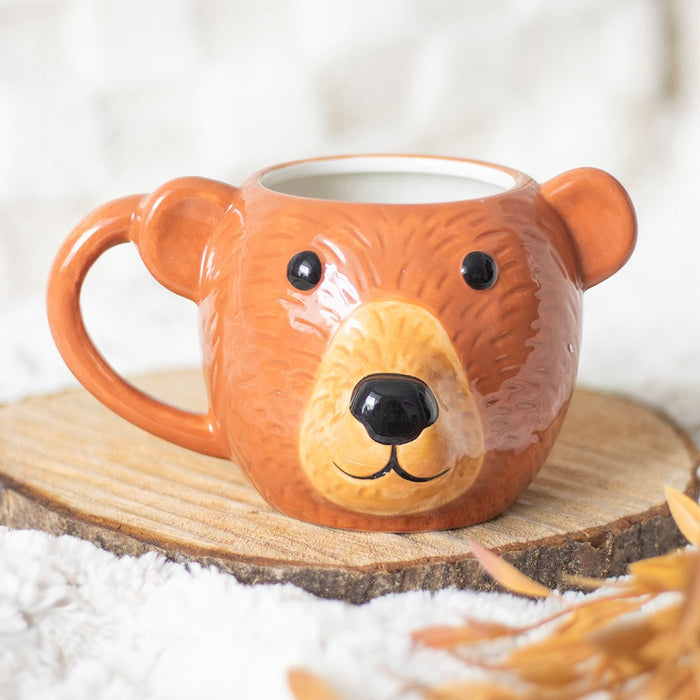 Teddy bear-shaped mug