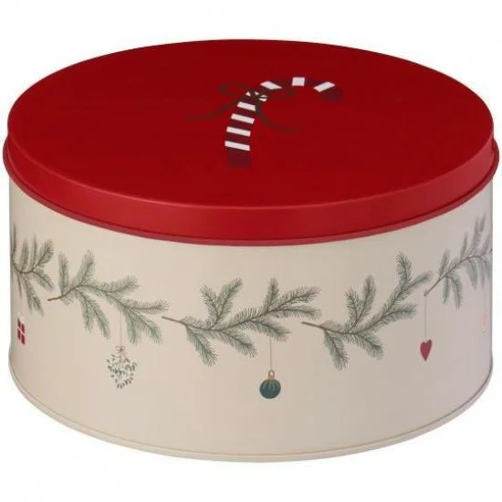 Scatola Natalizia in Latta “Natale Nostalgico” Ø 16,8 cm