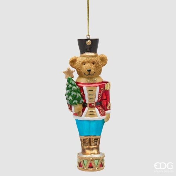 Decorazione Natalizia Orsetto Soldatino 17 cm – EDG