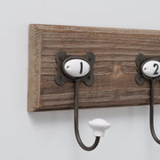 Appendiabiti in legno con numeri Boltze - Arredo Casa da Sogno