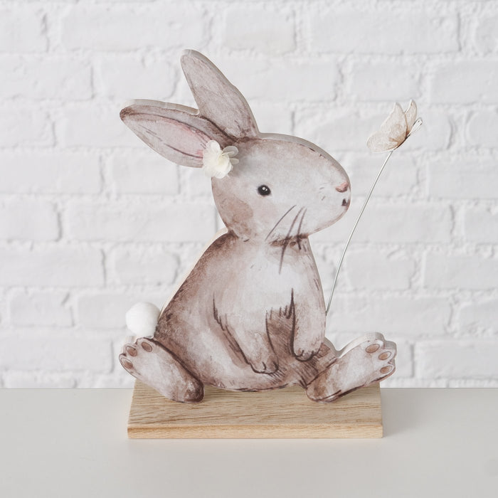 Coniglio in legno decorativo d'appoggio
