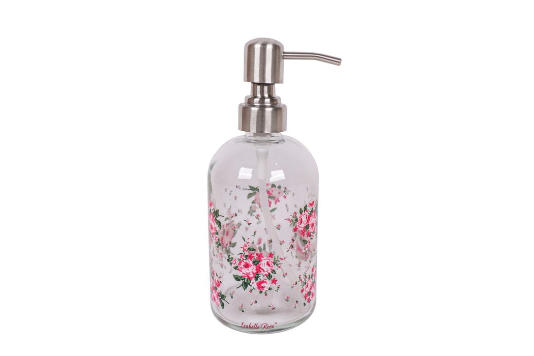 Dispenser sapone in vetro Bella Isabelle Rose