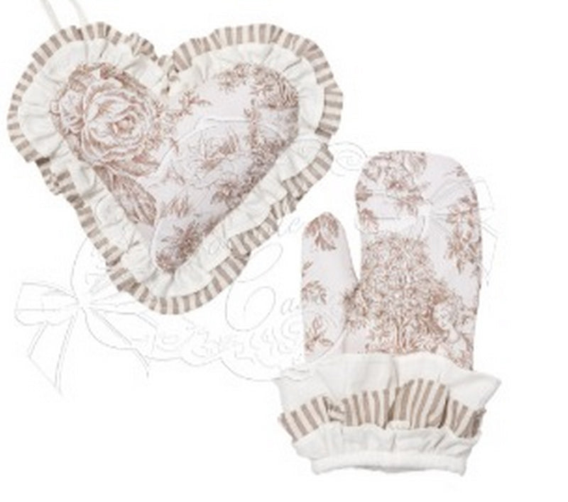 Etoile Beige Set Guanto E Presina - Arredo Casa da Sogno